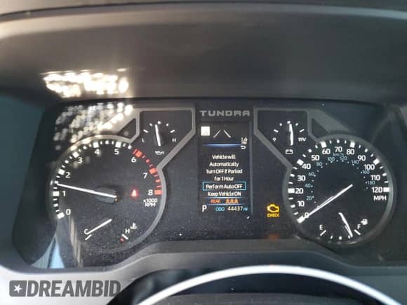 2023 Toyota Tundra SR5 with VIN 5TFLA5DB8PX122982, listed as a Copart auction lot 81602485 with 44,437 mi miles and Salvage title. Bid and sale history available at DreamBid. Image 9.
