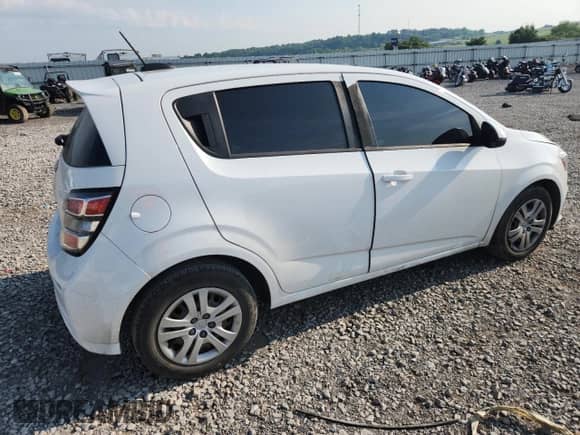 2017 Chevrolet Sonic LT with VIN 1G1JG6SH7H4145734, listed as a Copart auction lot 66316195 with 175,458 mi miles and Salvage title. Bid and sale history available at DreamBid. Image 3.