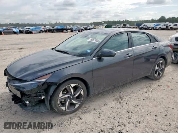 2021 Hyundai Elantra Limited z VIN 5NPLP4AG6MH026641, wystawiony jako Copart lot #63675035 z przebiegiem 32 097 mil mil oraz Czysty tytuł • Clean title. Historia ofert i sprzedaży dostępna na DreamBid. Obrazek 1.