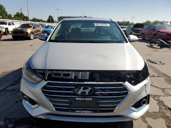 2018 Hyundai Accent Limited с VIN 3KPC34A39JE035147, выставлен на аукционе Copart как лот 60143795 с пробегом 13 412 миль миль и Списание • Salvage title. История ставок и продаж доступна на DreamBid. Изображение 5.