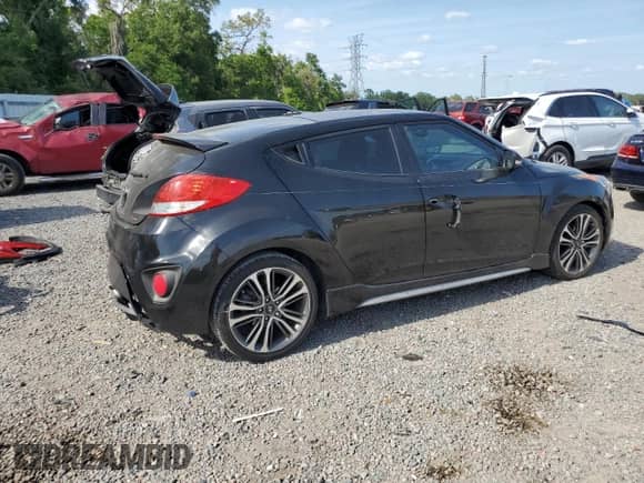 2016 Hyundai Veloster Turbo with VIN KMHTC6AEXGU299884, listed as a Copart auction lot 51423335 with 89,296 mi miles and Salvage title. Bid and sale history available at DreamBid. Image 3.