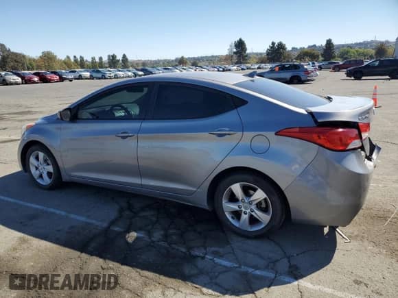 2012 Hyundai Elantra GLS with VIN KMHDH4AE7CU454640, listed as a Copart auction lot 82335265 with 86,367 mi miles and Salvage title. Bid and sale history available at DreamBid. Image 2.