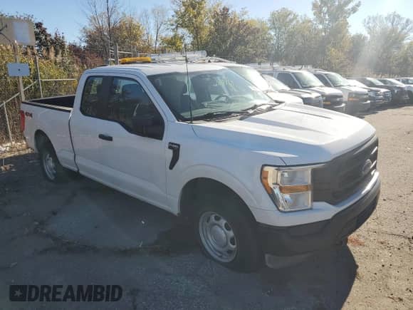 2021 Ford F-150 XL with VIN 1FTEX1EB1MFC08358, listed as a Copart auction lot 86118695 with 73,257 mi miles and Clean title. Bid and sale history available at DreamBid. Image 4.