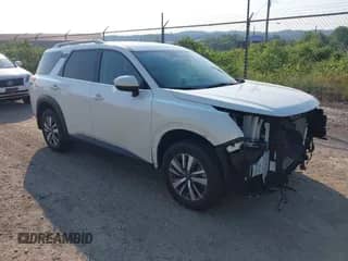 2024 Nissan Pathfinder SL with VIN 5N1DR3CC9RC255672, listed as a IAAI auction lot 42656461 with 19,410 mi miles and . Bid and sale history available at DreamBid. Image 1.