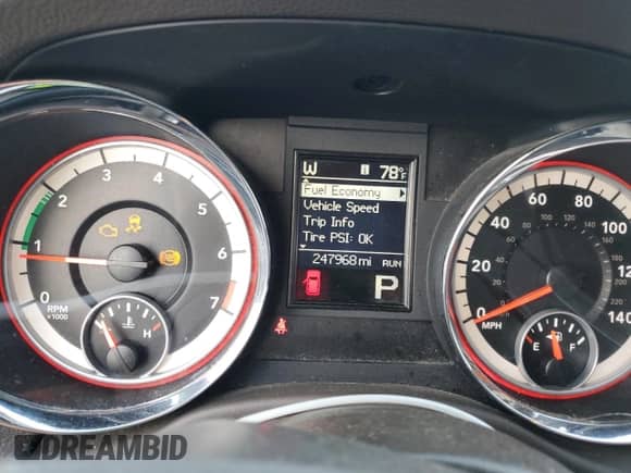 2011 Dodge Durango Crew with VIN 1D4RD4GG4BC634079, listed as a Copart auction lot 70090615 with 247,968 mi miles and Salvage title. Bid and sale history available at DreamBid. Image 9.
