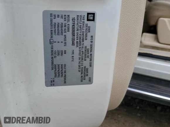 2008 Cadillac Escalade ESV with VIN 1GYFK66868R105440, listed as a Copart auction lot 69651735 with 219,182 mi miles and Salvage title. Bid and sale history available at DreamBid. Image 13.