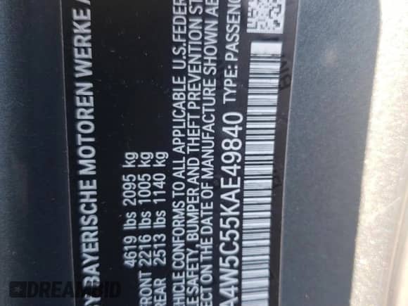 2019 BMW 4 Series 430i xDrive z VIN WBA4W5C55KAE49840, wystawiony jako Copart lot #62061575 z przebiegiem 125 967 mil mil oraz Szkoda całkowita • Salvage title. Historia ofert i sprzedaży dostępna na DreamBid. Obrazek 12.