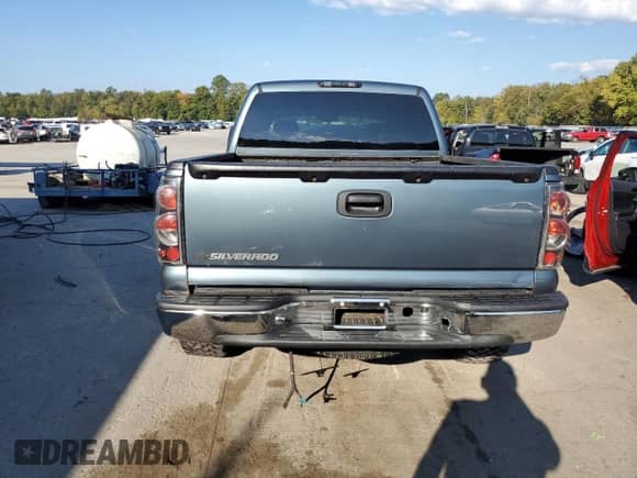 2007 Chevrolet Silverado 1500 LT3 with VIN 2GCEK13Z071128656, listed as a Copart auction lot 80818695 with 163,330 mi miles and Salvage title. Bid and sale history available at DreamBid. Image 6.