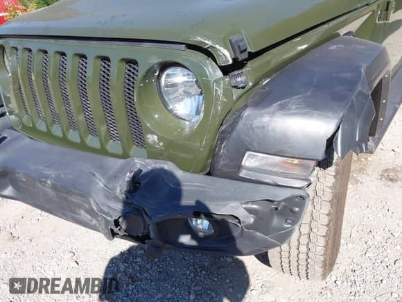 2022 Jeep Wrangler Unlimited Sport S with VIN 1C4HJXDG4NW249924, listed as a IAAI auction lot 43383160 with 43,361 mi miles and . Bid and sale history available at DreamBid. Image 17.