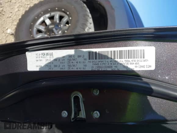 2016 Ram 1500 SLT with VIN 1C6RR6GG1GS206694, listed as a IAAI auction lot 42792229 with 122,426 mi miles and . Bid and sale history available at DreamBid. Image 9.