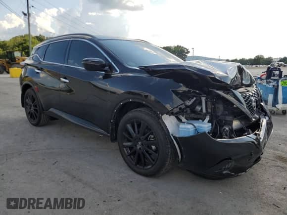 2024 Nissan Murano SV with VIN 5N1AZ2BJ9RC121936, listed as a Copart auction lot 66169955 with 8,316 mi miles and Salvage title. Bid and sale history available at DreamBid. Image 4.