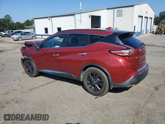 2018 Nissan Murano SV z VIN 5N1AZ2MG0JN139302, wystawiony jako Copart lot #85751965 z przebiegiem 179 541 mil mil oraz Szkoda całkowita • Salvage title. Historia ofert i sprzedaży dostępna na DreamBid. Obrazek 2.