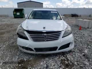 2014 Hyundai Equus Signature with VIN KMHGH4JH8EU079271, listed as a Copart auction lot 54319185 with 123,746 mi miles and Salvage title. Bid and sale history available at DreamBid. Image 5.