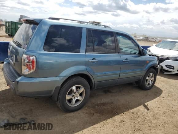2006 Honda Pilot EX-L z VIN 5FNYF28796B009675, wystawiony jako Copart lot #55853665 z przebiegiem 161 808 mil mil oraz Szkoda całkowita • Salvage title. Historia ofert i sprzedaży dostępna na DreamBid. Obrazek 3.