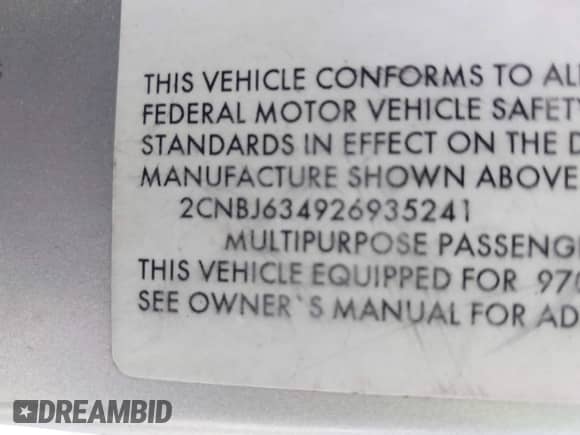 2002 Chevrolet Tracker LT с VIN 2CNBJ634926935241, выставлен на аукционе IAAI как лот 42086260 с пробегом Не указан миль и . История ставок и продаж доступна на DreamBid. Изображение 9.