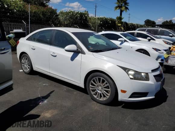 2011 Chevrolet Cruze ECO 1XF with VIN 1G1PK5S92B7303642, listed as a Copart auction lot 80011385 with 148,252 mi miles and Clean title. Bid and sale history available at DreamBid. Image 4.