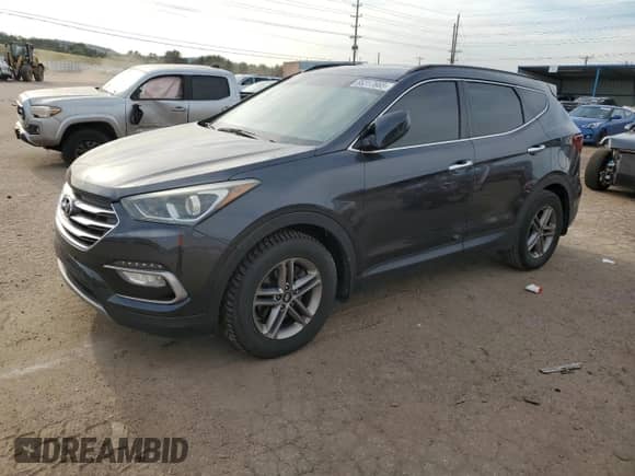 2017 Hyundai Santa Fe 2.4L with VIN 5XYZU3LB5HG469679, listed as a Copart auction lot 66317665 with 115,263 mi miles and Salvage title. Bid and sale history available at DreamBid. Image 1.