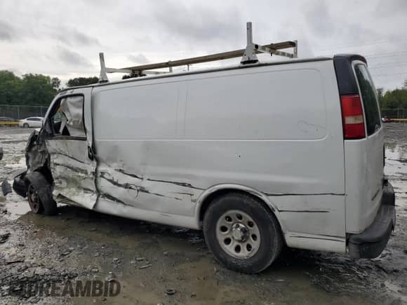 2011 Chevrolet Express Cargo with VIN 1GCSGAFX1B1177670, listed as a Copart auction lot 73042324 with Not provided miles and Salvage title. Bid and sale history available at DreamBid. Image 2.