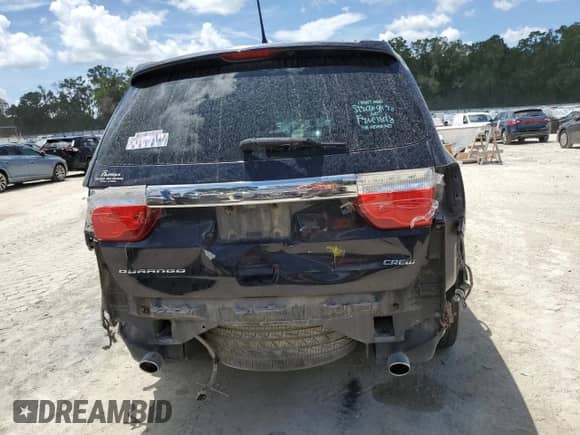 2011 Dodge Durango Crew with VIN 1D4SD4GT9BC613629, listed as a Copart auction lot 67173965 with 155,640 mi miles and Salvage title. Bid and sale history available at DreamBid. Image 6.