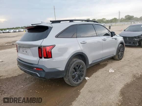 2022 Kia Sorento X-Line S with VIN 5XYRLDLC1NG133475, listed as a Copart auction lot 71159175 with 45,977 mi miles and Salvage title. Bid and sale history available at DreamBid. Image 3.