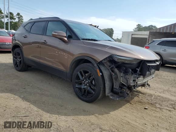 2019 Chevrolet Blazer with VIN 3GNKBCRS7KS697050, listed as a Copart auction lot 80868865 with 22,688 mi miles and Salvage title. Bid and sale history available at DreamBid. Image 4.