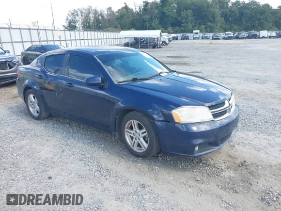 2013 Dodge Avenger SXT with VIN 1C3CDZCBXDN615817, listed as a IAAI auction lot 43282287 with 245,259 mi miles and . Bid and sale history available at DreamBid. Image 1.