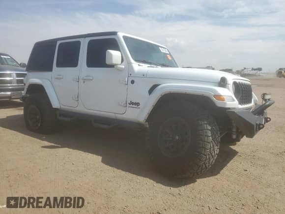 2024 Jeep Wrangler Sport S с VIN 1C4PJXDGXRW260640, выставлен на аукционе Copart как лот 65412085 с пробегом 7 726 миль миль и Списание • Salvage title. История ставок и продаж доступна на DreamBid. Изображение 4.