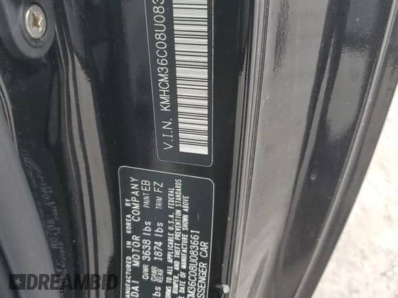 2008 Hyundai Accent GS z VIN KMHCM36C08U083661, wystawiony jako Copart lot #65689985 z przebiegiem 130 404 mil mil oraz Szkoda całkowita • Salvage title. Historia ofert i sprzedaży dostępna na DreamBid. Obrazek 12.