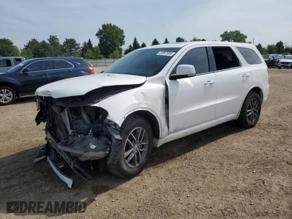 2016 Dodge Durango R/T z VIN 1C4SDJCTXGC411214, wystawiony jako Copart lot #59897985 z przebiegiem Nie podano mil oraz Szkoda całkowita • Salvage title. Historia ofert i sprzedaży dostępna na DreamBid. Obrazek 1.