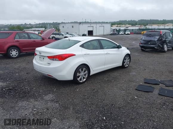 2013 Hyundai Elantra GLS with VIN 5NPDH4AE8DH447180, listed as a IAAI auction lot 42452033 with 99,669 mi miles and . Bid and sale history available at DreamBid. Image 4.