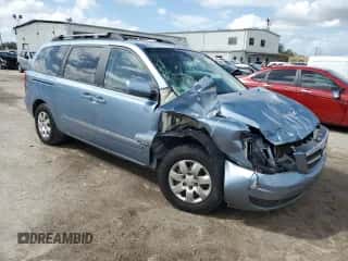 2008 Hyundai Entourage GLS z VIN KNDMC233586053649, wystawiony jako Copart lot #78060314 z przebiegiem Nie podano mil oraz Szkoda całkowita • Salvage title. Historia ofert i sprzedaży dostępna na DreamBid. Obrazek 4.