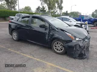 2022 Toyota Prius L Eco with VIN JTDKAMFU9N3155157, listed as a IAAI auction lot 42367278 with 84,035 mi miles and . Bid and sale history available at DreamBid. Image 1.