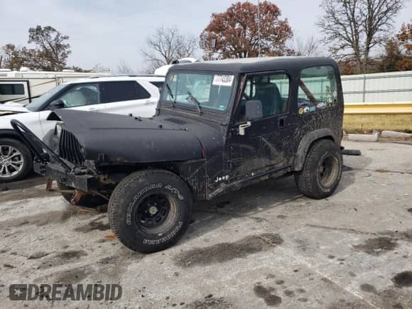 1991 Jeep Wrangler with VIN 2J4FY19P2MJ106558, listed as a Copart auction lot 77743304 with 173,242 mi miles and Salvage title. Bid and sale history available at DreamBid. Image 1.