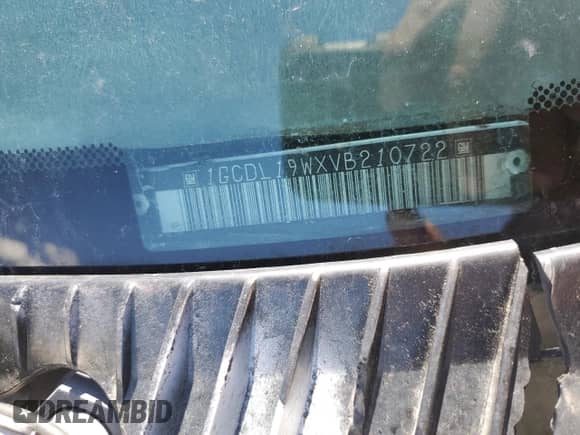 1997 Chevrolet Astro Cargo с VIN 1GCDL19WXVB210722, выставлен на аукционе Copart как лот 58038785 с пробегом 107 351 миль миль и Списание • Salvage title. История ставок и продаж доступна на DreamBid. Изображение 13.