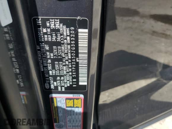 2018 Kia Sorento SX z VIN 5XYPKDA50JG363209, wystawiony jako Copart lot #68758855 z przebiegiem 148 746 mil mil oraz Szkoda całkowita • Salvage title. Historia ofert i sprzedaży dostępna na DreamBid. Obrazek 13.