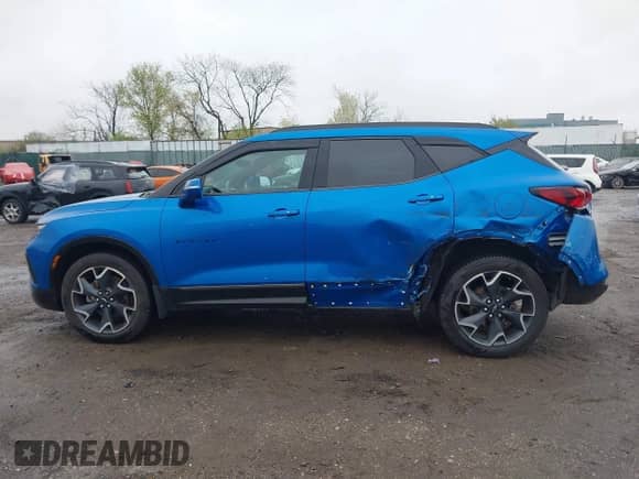 2020 Chevrolet Blazer RS with VIN 3GNKBKRSXLS696602, listed as a IAAI auction lot 41954755 with 34,759 mi miles and . Bid and sale history available at DreamBid. Image 13.