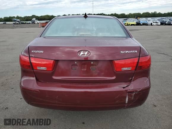 2009 Hyundai Sonata GLS with VIN 5NPET46C09H496360, listed as a Copart auction lot 81761085 with Not provided miles and Salvage title. Bid and sale history available at DreamBid. Image 6.