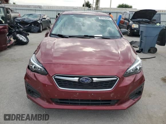 2017 Subaru Impreza with VIN 4S3GTAA67H3729346, listed as a Copart auction lot 67478595 with Not provided miles and Salvage title. Bid and sale history available at DreamBid. Image 5.