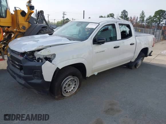 2024 Chevrolet Colorado 2WD Work Truck with VIN 1GCGSBEC4R1225214, listed as a IAAI auction lot 41505265 with 3,130 mi miles and . Bid and sale history available at DreamBid. Image 2.