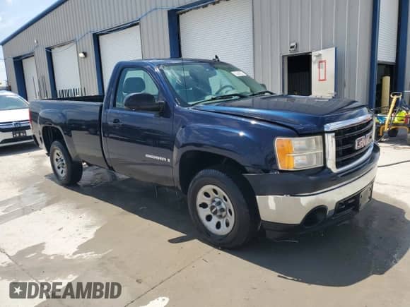 2008 GMC Sierra 1500 Work Truck with VIN 1GTEC14X28Z101249, listed as a Copart auction lot 62340205 with 187,015 mi miles and Salvage title. Bid and sale history available at DreamBid. Image 4.