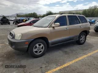 2003 Hyundai Santa Fe GLS with VIN KM8SC13D03U446551, listed as a Copart auction lot 70010095 with 246,039 mi miles and Salvage title. Bid and sale history available at DreamBid. Image 1.
