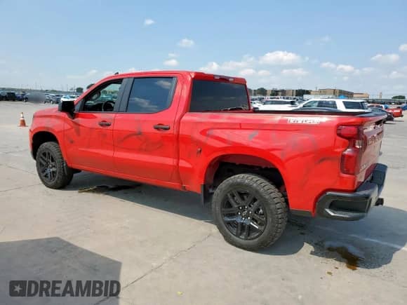 2025 Chevrolet Silverado 1500 Custom Trail Boss z VIN 3GCPKCEK7SG111776, wystawiony jako Copart lot #68063535 z przebiegiem 23 013 mil mil oraz Czysty tytuł • Clean title. Historia ofert i sprzedaży dostępna na DreamBid. Obrazek 2.