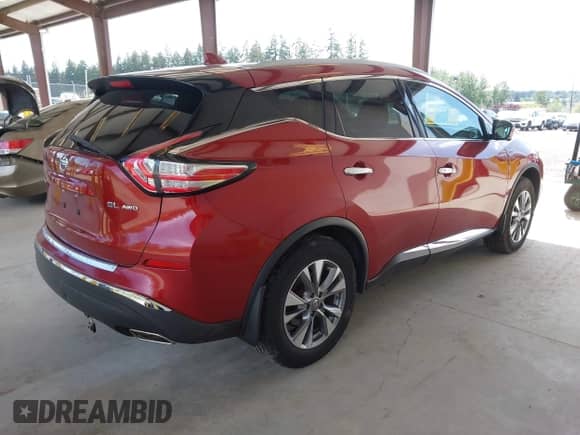 2017 Nissan Murano SL z VIN 5N1AZ2MH4HN175416, wystawiony jako IAAI lot #42345395 z przebiegiem 72 962 mil mil oraz . Historia ofert i sprzedaży dostępna na DreamBid. Obrazek 4.