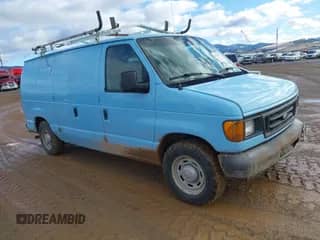 2004 Ford Econoline Cargo with VIN 1FTRE14W24HA72208, listed as a IAAI auction lot 41566737 with 95,391 mi miles and . Bid and sale history available at DreamBid. Image 1.