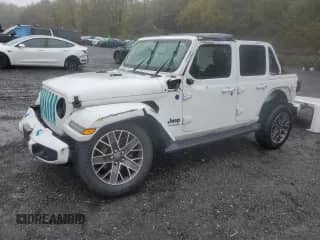2022 Jeep Wrangler Unlimited Sahara with VIN 1C4JJXP61NW159845, listed as a Copart auction lot 86151705 with 63,224 mi miles and Salvage title. Bid and sale history available at DreamBid. Image 1.