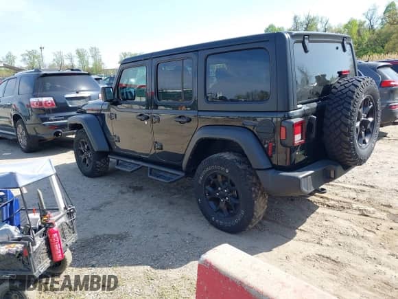 2022 Jeep Wrangler Unlimited Willys с VIN 1C4HJXDM8NW174277, выставлен на аукционе IAAI как лот 42076074 с пробегом 63 404 миль миль и . История ставок и продаж доступна на DreamBid. Изображение 3.