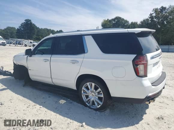 2021 Chevrolet Tahoe High Country z VIN 1GNSKTKL3MR352994, wystawiony jako Copart lot #71713365 z przebiegiem 76 215 mil mil oraz Szkoda całkowita • Salvage title. Historia ofert i sprzedaży dostępna na DreamBid. Obrazek 2.