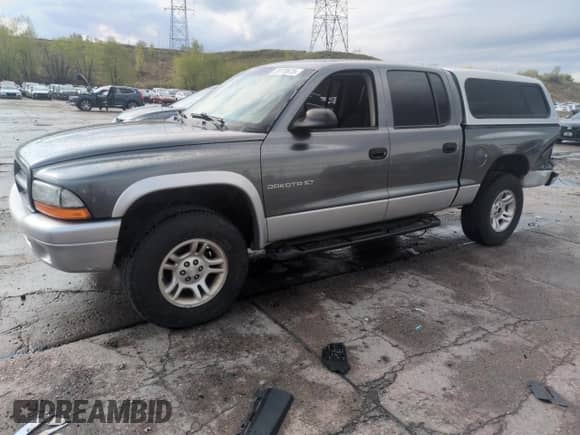 2002 Dodge Dakota SLT with VIN 1B7HG48N52S584957, listed as a Copart auction lot 55178675 with 175,894 mi miles and Salvage title. Bid and sale history available at DreamBid. Image 1.