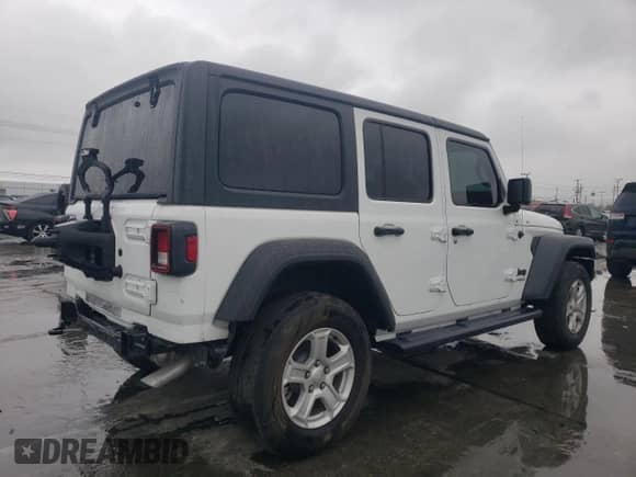 2022 Jeep Wrangler Unlimited Sport S с VIN 1C4HJXDN1NW150976, выставлен на аукционе Copart как лот 45183705 с пробегом 41 765 миль миль и Списание • Salvage title. История ставок и продаж доступна на DreamBid. Изображение 3.