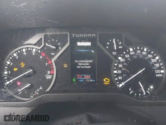 2024 Toyota Tundra SR5 с VIN 5TFLA5DB6RX182522, выставлен на аукционе IAAI как лот 43048617 с пробегом 17 236 миль миль и . История ставок и продаж доступна на DreamBid. Изображение 7.